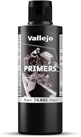 Vallejo Surface Primer Acrylic Black 200 ml for Airbrush Miniatures