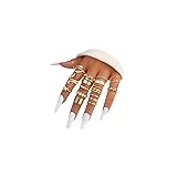 ÌF ME 19 Pcs Gold Vintage Knuckle Rings Set for