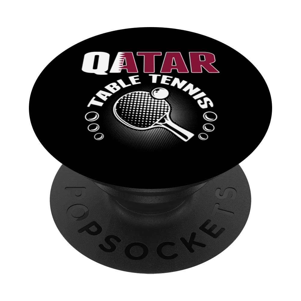 Qatar Table Tennis Lovers - Support Qatari Ping Pong Team PopSockets Swappable PopGrip