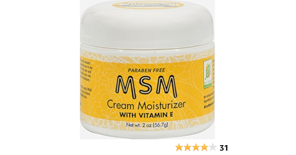 msm cream moisturizer with vitamin e
