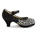 Dana 58K Little Girls Rhinestone Heel Platform Dress Pumps Silver