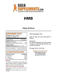 BulkSupplements Polvo puro de HMB, 1