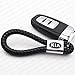For KIA Logo Emblem Key Chain Key Ring Metal Alloy BV Style Black Leather Gift Decoration Accessories