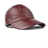 Premium Real Leather Baseball Cap – Adjustable Vintage Hat for Men & Women – Classic 6-Panel Design, Soft Genuine Leather