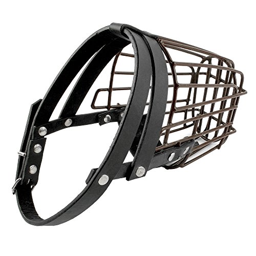 Pet Artist Painted Basket Wire Heavy duty Dog Muzzle,Antibite Outdoor