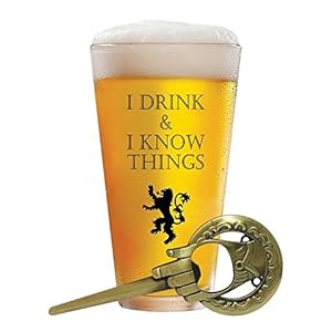 I Drink and I Know Things Wine Glass