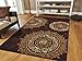 Large Contemporary Area Rugs 8x11 Modern Living Room Rugs 8x10 Black Brown Beige Cream Floral Rugs Clearance Area Rug Prime