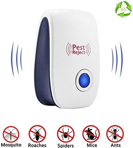 Pest Control Ultrasonic Pest Repeller - Electronic Plug In repellent indoor for insects - Mosquitoes, Spiders, Ant, Mice, Rats, Roaches, bugs, -safe,Non-toxic Eco-Friendly, &amp; efficient (1)