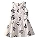 Mingao Little Girls' Skull Print Sleeveless Sundress 1-2 Years