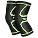 Knee Sleeves (1 Pair) Support Gear for Running, Jogging, Walking, Hiking, Workout, Basketball, Knee Injury Pain Arthritis Relief, Knee Compression Sleeve, Fits Men Women (XL)