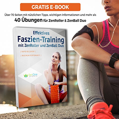 ZenRoller-Faszienrolle-Massagerolle-zum-Loesen-von-Verklebungen-Muskelverhaertungen-Foam-Roller-zur-Triggerpunkt-Massage-foerdert-Durchblutung-Regeneration-inkl-E-Book-Uebungsposter