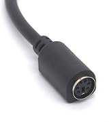 OpenII 5 Pin DIN to PS/2 Adapter Cable Male MIDI to Mini Din Female AT Keyboard view 3