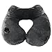 Sleep Restoration Inflatable Travel Neck Pillow - Best Traveling Pillow For Neck Pain Relief & Orthopedic Support - Black