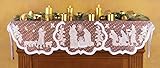 Silent Night Nativity Lace Mantel Scarf