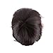 Heat Resistant Synthetic Wig Short Brown 12 Styles Full Wig with Bangs Short Hair Full Head 5'' / 5 inch+Stretchable Elastic Wig Net,#2 Dark brown