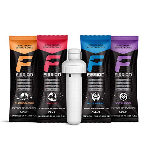Fission Energy Drink Fuel Kit 4 Sugar Free Energy Drink Cartridges to