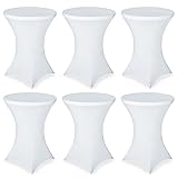 FestiCorp 6 Pack Spandex Table Cover, Cocktail