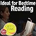 Book Light for Reading in Bed at Night | Best Amber LED Clip Lamp with 3 Levels of Brightness | USB Rechargeable | for Books, eReaders, Adults & Kids (Pink Flowers)