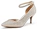 DREAM PAIRS Women's Ideal Low Heel Dress Pump Shoes