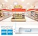 24-Pack of Hyperikon T8 LED Light Tube, 4ft, 18W (40W equivalent), 4000K (Daylight Glow), Single-Ended Power, Clear, UL & DLC Qualified [Tombstones Included]