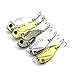 OriGlam 5Pcs Metal VIB Hard Fishing Lure Bass Crankbait Fishing Spinner Blade for Bass Fishing