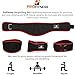ProFitness Weightlifting Belt (6-Inch-Wide) – Proper Weight lifting Form – Unisex Back Support for Cross Training Exercises, Powerlifting Workouts (Black/Red, Medium)