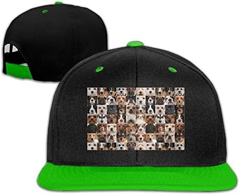 YSDISJE Floral Pet Mosiac Dog Hip Hop Flat Brim Cap Men Womens Baseball Hat Printing Adjustable Snapback Cool Plain Trucker Hats For Dance,Neo-Jazz,Street Jazz,Reggea