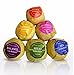 Bath Bombs Gift Set of 6 XL by D'vine Wonders Organic Essential Oil Lush Spa Fizzies Bath Bombs.Shea and Cocoa Soothe Dry Skin.Birthday Gifts for her Teen girls Valentine gift.Relaxing Bath Bubbles