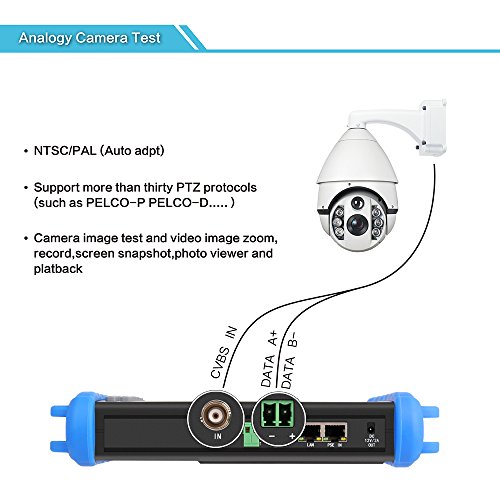 Cctv Security Camera Hdmi Monitor Tester, IPC Ethernet Cable Speed Test Touch Screen & 16G TF Card, Retina Display Lan Poe IP Video &TVI/CVI/TVI/ Analog Signal Professional System Installation Tools - Thumbnail 3