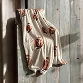 B BBO Brand Cozy Warm Blanket 60" x 80" (153cmx203cm) (Football Themed Blanket)