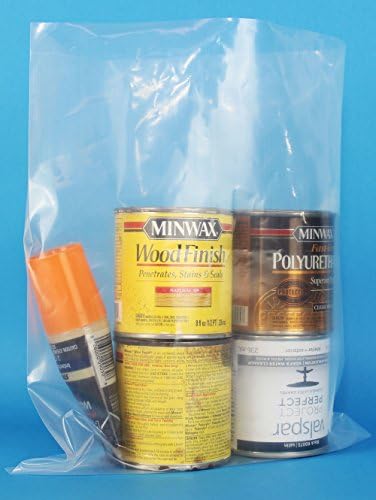 100-Pack 4-Mil Industrial Poly Bag, Heavy Duty Poly Plastic Packaging, 40+ Sizes, Expedited Shipping