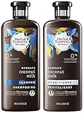 Herbal Essences Bio Renew Haircare - Hydrate - Coconut Milk - Shampoo & Conditioner Set - Net Wt. 13.5 FL OZ (400 mL) Per Bottle - One Set