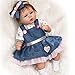 New Version 18 inches Cute Silicone Reborn Baby New Reborn Baby Dolls Realistic Doll Collect Toys