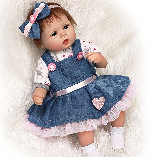 New Version 18 inches Cute Silicone Reborn Baby New Reborn Baby Dolls Realistic Doll Collect Toys