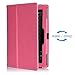 MoKo Case for Fire HD 7 2014 - Slim Folding Cover with Auto Wake / Sleep for Amazon Kindle Fire HD 7 Inch 4th Generation Tablet (Not Fits HD 7 2015), MAGENTA