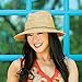 Wallaroo Hat Company – Women’s Malibu Fedora – Wide Brim Natural Fiber with Adjustable Sizing for Medium Crown Sizes – Trendy and Chic Sun Hat for Casual All-Season Sun Protection (Natural)