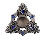 heytech Metal Fidget Spinner Hand Spinners Fidget Toy EDC Hand Spinner Ultra Durable Zinc Alloy Made Triple Wings (Black)