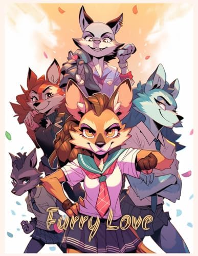 Furry Coloring Book: Magic Fursonas to color for humans, human