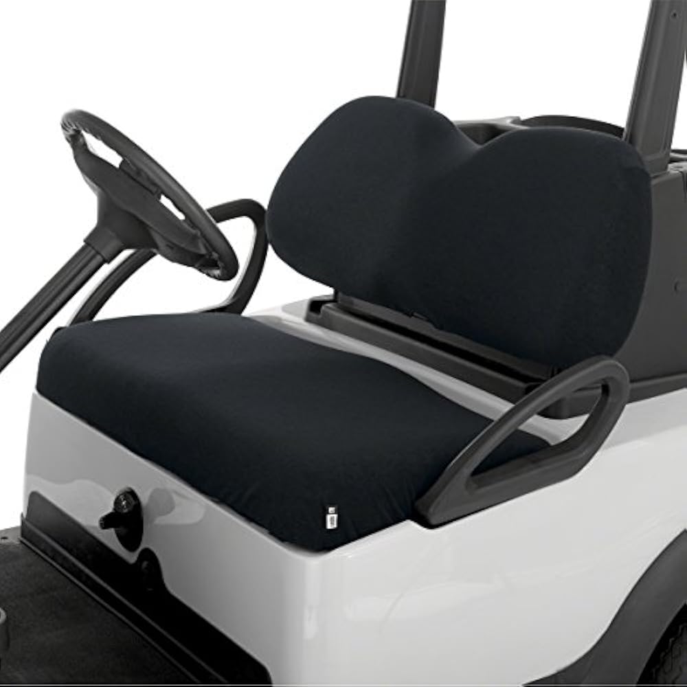 Black Terry Cloth Golf Cart Seat Cover E Z Go Ezgo Club Car Yamaha
