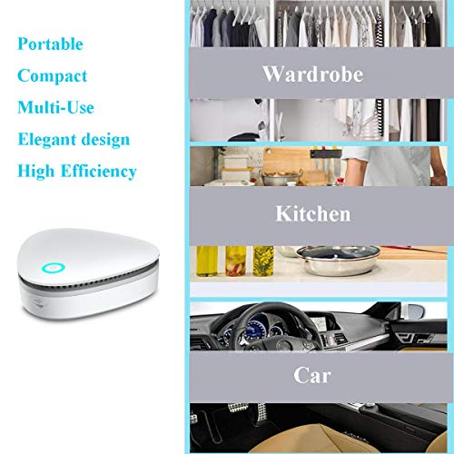 Ozone Generator Air Purifier, Portable USB Rechargeable Deodorizer