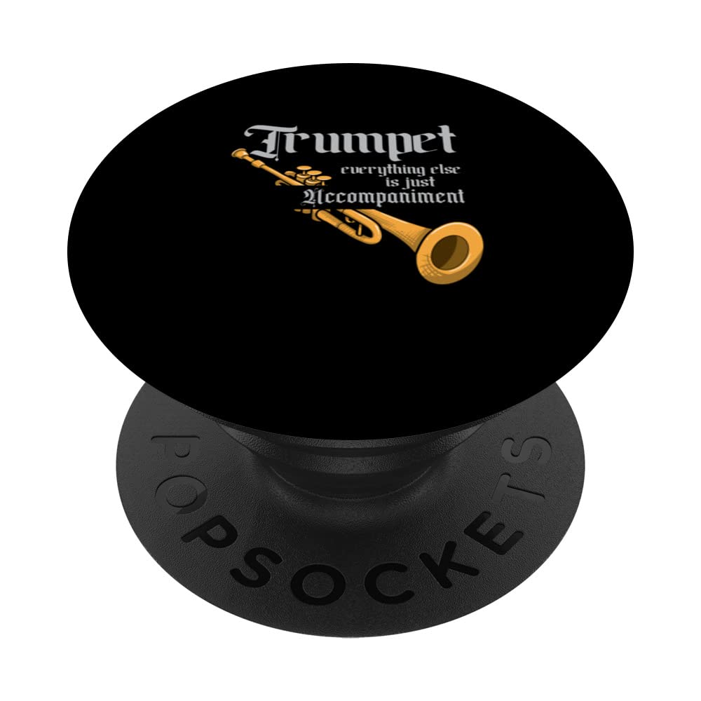 Funny Trumpet Musical Instrument Marching Band Trumpeter PopSockets Swappable PopGrip