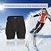 TOMSHOO Padded Shorts 3D EVA Padded Pants Hip Butt Pad Protective Gear Guard Pad Breathable Sportswear for Skiing Snowboarding Skating - Upgraded