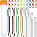 Chinco Knitting Needles Set Includes 8 Pieces Colorful Bent Tip Tapestry Needles 9 Pieces Large-Eye Blunt Needles Yarn Sewing Needles and 20 Pieces Plastic Needle Clips Knitting Crochet Markers