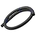 Upgr8 5 Feet Length Nylon Steel Braided Fuel/Oil/Gas Line Hose (-8AN, Black)
