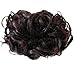 CAISHA Bun Hairpiece Ponytail Topknot Hepburn-Bun Scrunchie Updo Dark Brown Mix HK110