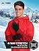 Winter Fleece Touchscreen Gloves for Men & Women - Warm & Soft Black Thermal Gloves for Cold Weather