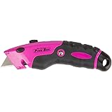 The Original Pink Box PB1UKN Pink Utility Knife with Retractable Blade and Twine Cutter