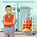 Skoolzy Kids Tool Set Toddler Toys Construction Montessori Materials with Real Cordless Drill, Tape Measure, Screwdriver, Toy Hammer, Wrench, Nuts and Bolts | 29 Pretend Play Tools with Toy Storage