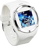 Watch Phone Unlocked with Camera Cell Phone Mobile Touch Screen Mp3/4 Fm (White)