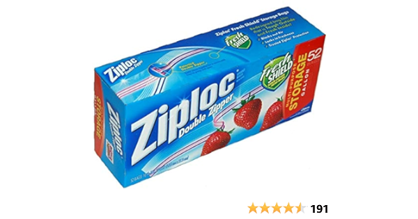 amazon 2 gallon ziploc bolsas